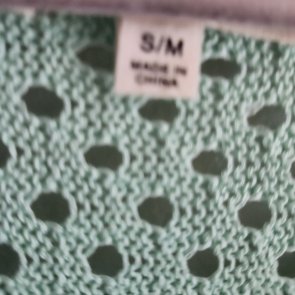 EE SOME Mint Green Long sleeved Knit Sweater - Picture 4 of 4